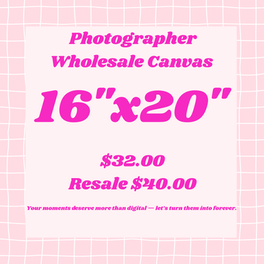 ๐ธ Photographer Wholesale Canvas Pricing - 16